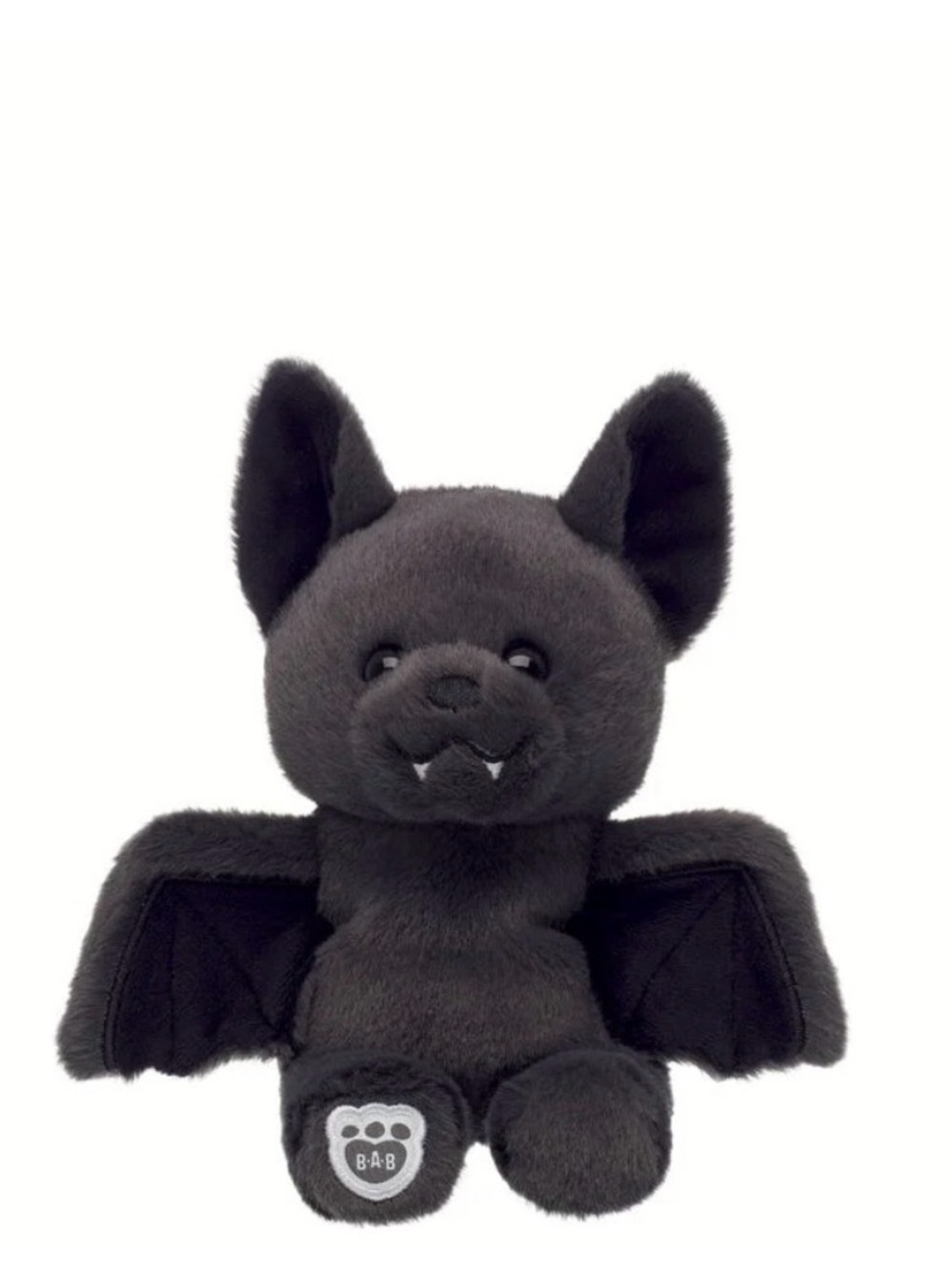 Build-A-Bear Black MiniBeans Bat Plush with Wings